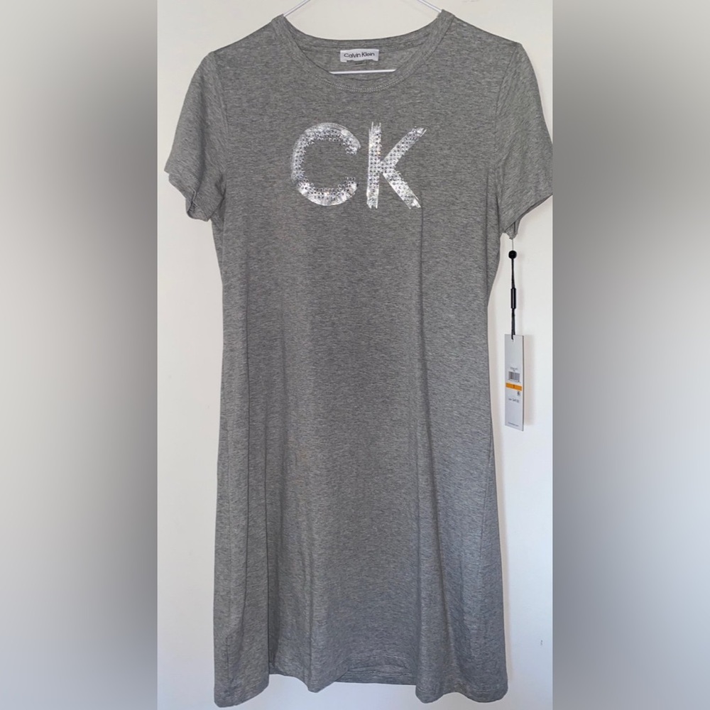 Calvin Klein Casual Gray Dress